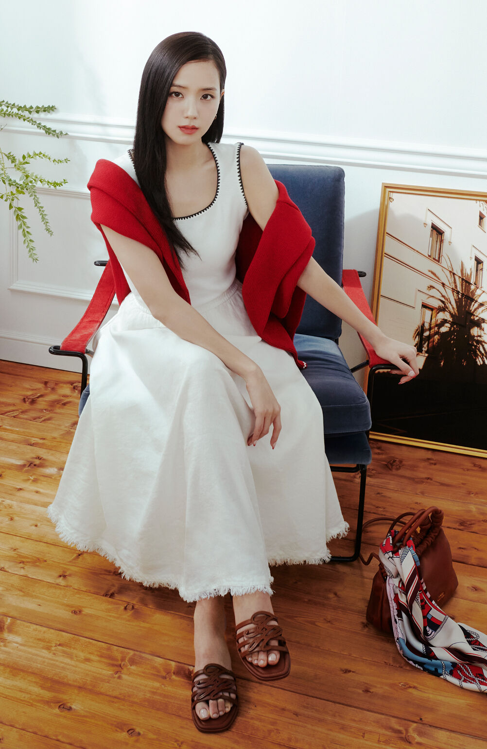 The modern prep wardrobe, worn by JISOO